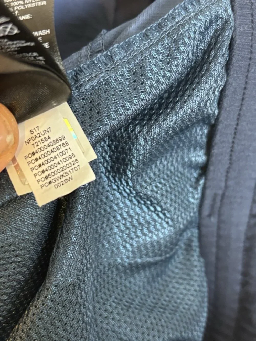 North Face Shorts Mens XXL Blue Pull On Adventure Drawstring Trunks Hiking